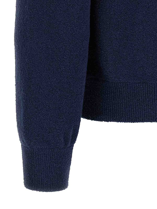パーカー・フーディ Roberto Collina SS25 Terry hoodie (RB44307 RB4410) Roberto Collina Terry Hoodie - Blue - Men | RB44307RB4410