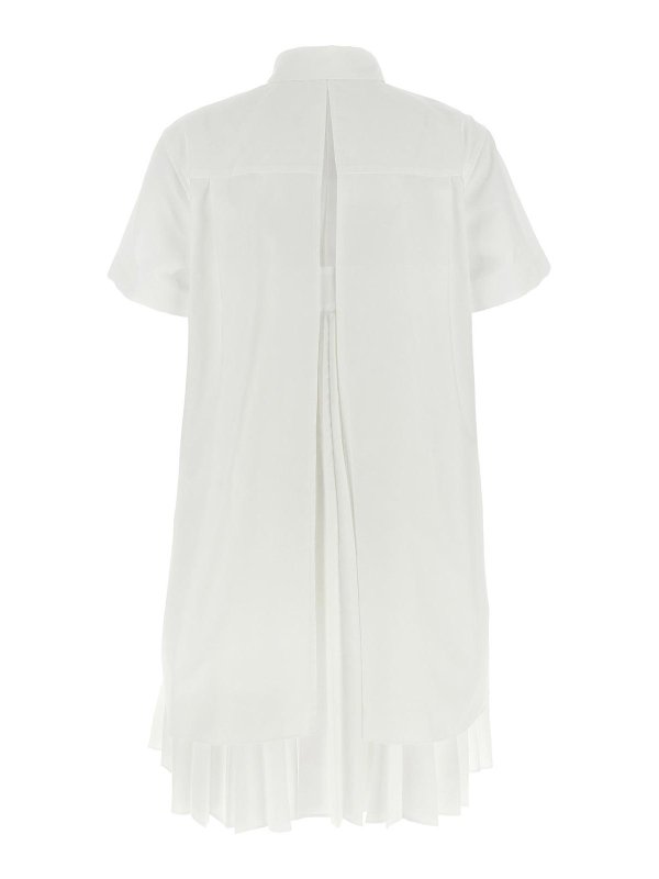 Sacai: Vestidos media pierna online - Vestido Midi - Blanco
