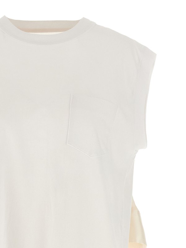 The Best Shops Sacai: t-shirt - T-shirt pieghettata