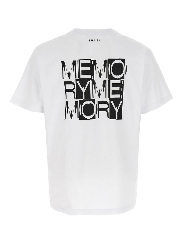 Sacai: T-shirts online - T-Shirt - Blanc