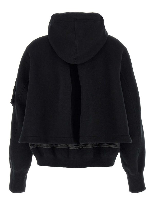 Sacai: Sudaderas y suéteres online - Sudadera - Negro