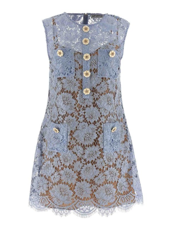 Self Portrait: ショートドレス - ショートドレス - ライトブルー