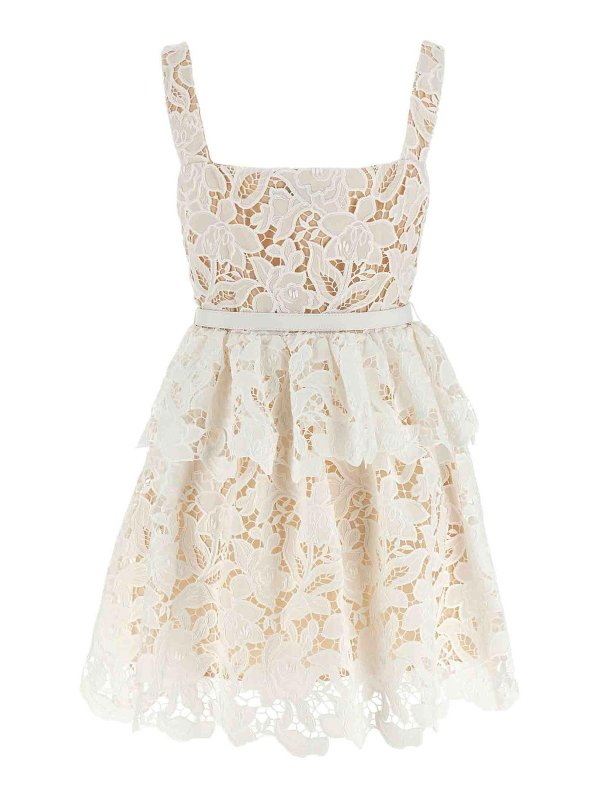 Self Portrait: Kurze Kleider online - Kurzes Kleid - Weiß