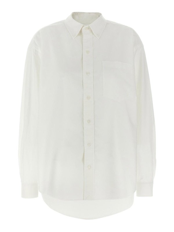 T BY ALEXANDER WANG: Camisas - Jeans Boyfriend - Blanco