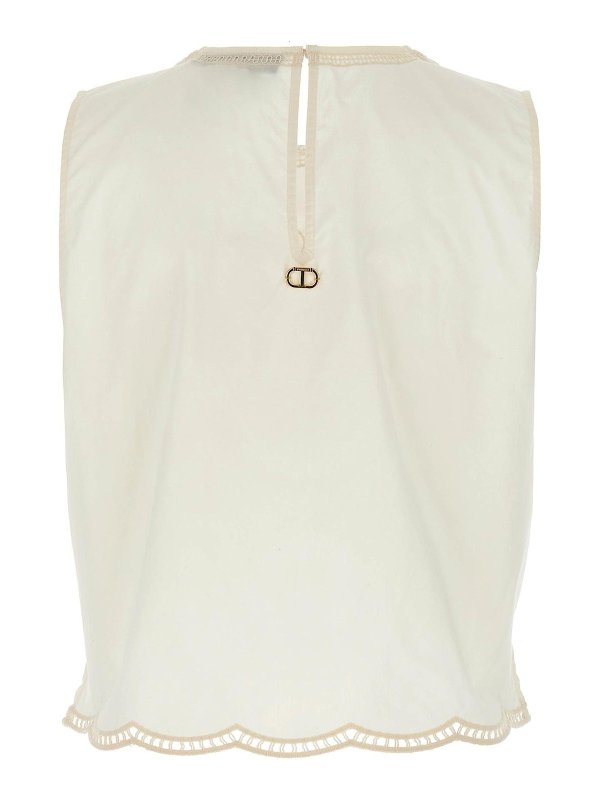 TWINSET: Tops und Tank Tops online - Top - Weiß