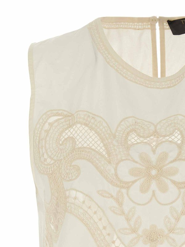 The Best Shops TWINSET: Tops und Tank Tops - Top - Weiß