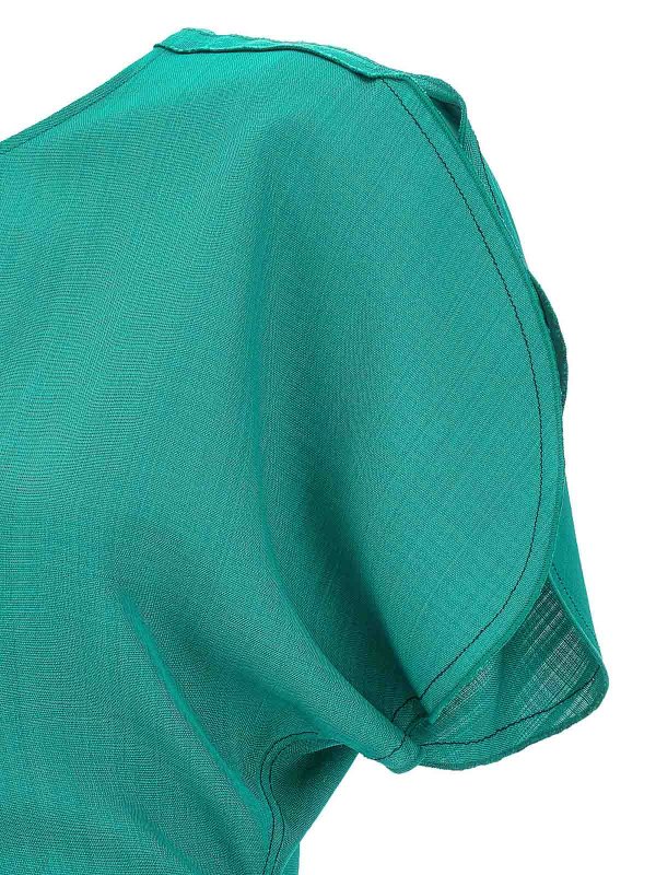 マキシドレス - 緑 shop online: VICTORIA BECKHAM