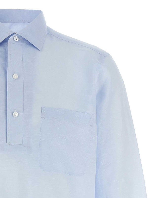 The Best Shops ZEGNA: Chemises - Chemise - Bleu Clair