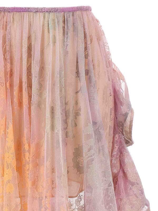 スカート Zimmermann SS25 'Dawning Lace Billow' skirt (3081SS252 SST) Gonna Billow in pizzo Dawning Sunset online | ZIMMERMANN