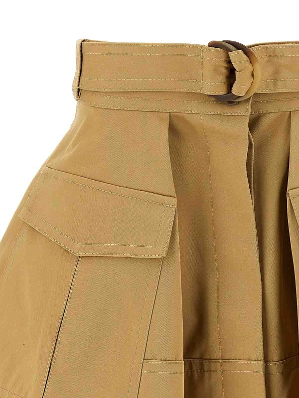 The Best Shops ZIMMERMANN: Knielange und Midi Röcke - Midirock - Beige