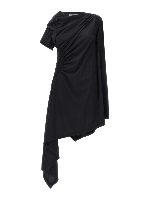 PLEATS PLEASE ISSEY MIYAKE: Knielange Kleider - Knielanges Kleid - Schwarz