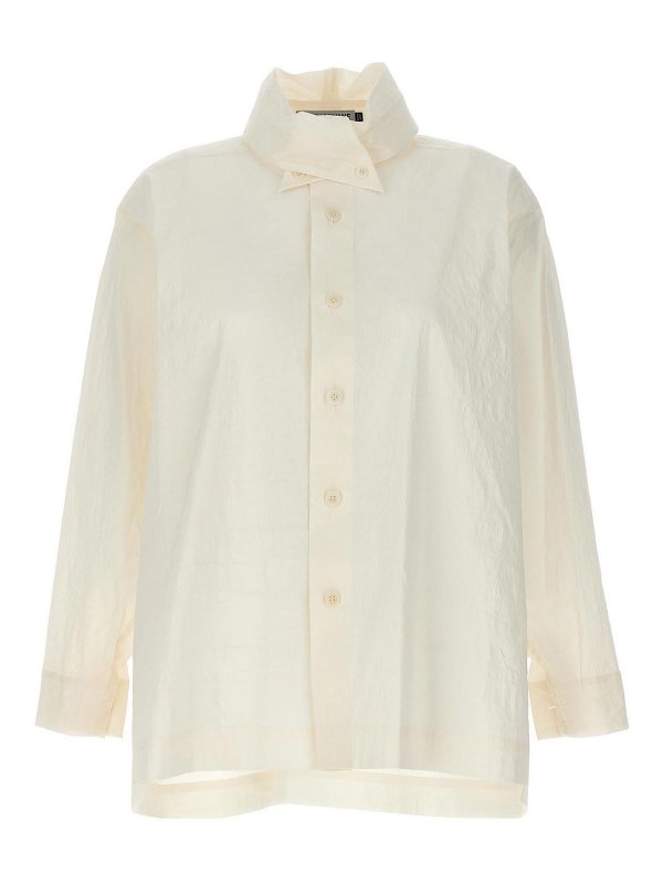PLEATS PLEASE ISSEY MIYAKE: shirts - Shaped Membrane Shirt