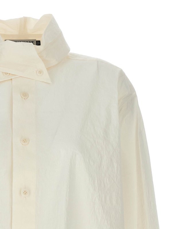 The Best Shops PLEATS PLEASE ISSEY MIYAKE: shirts - Shaped Membrane Shirt