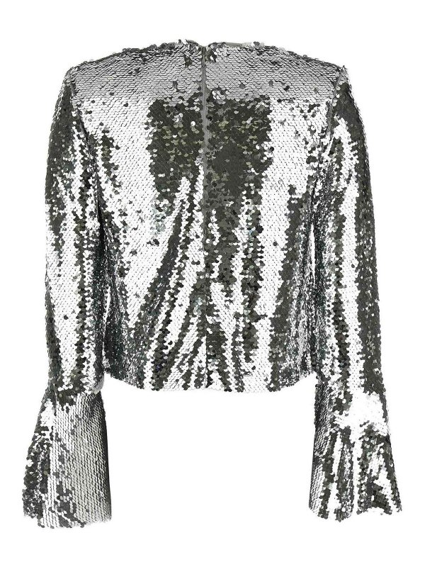 Self Portrait: ブラウス online - フレアジーンズ - 銀