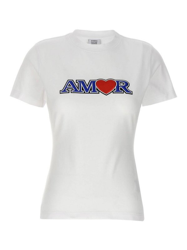VETEMENTS: t-shirts - Amor T-Shirt