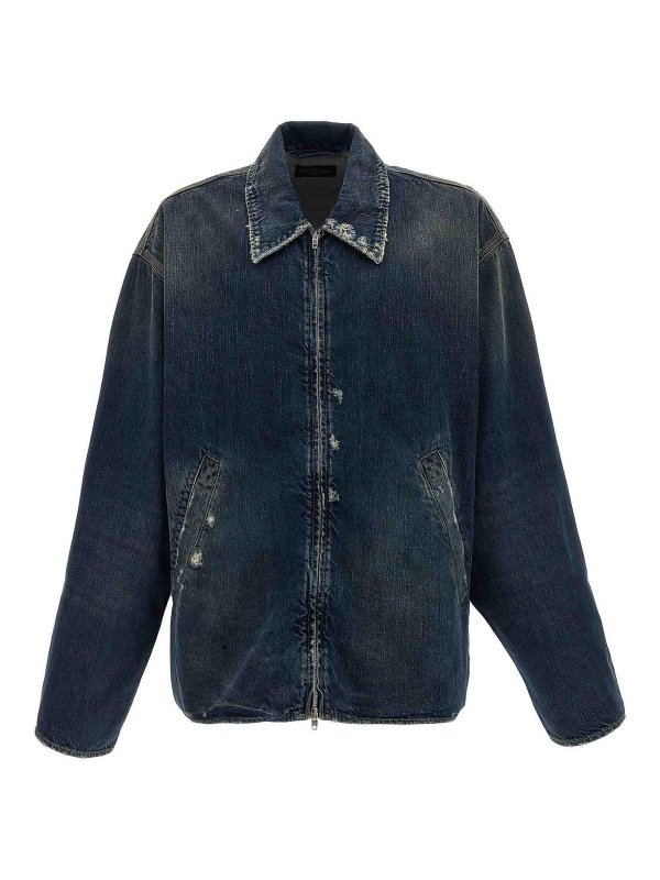BALENCIAGA: Blazer - Blazer - Azul