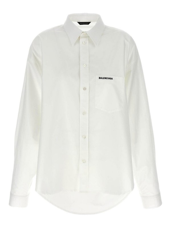 BALENCIAGA: Hemden - Hemd - Weiß