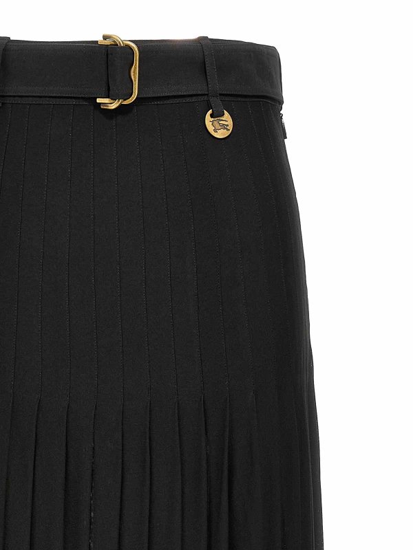 スカート Burberry SS25 Pleated skirt (8107609 BLACK) Burberry Pleated Skirt - Black - Women | 8107609 | thebs.com