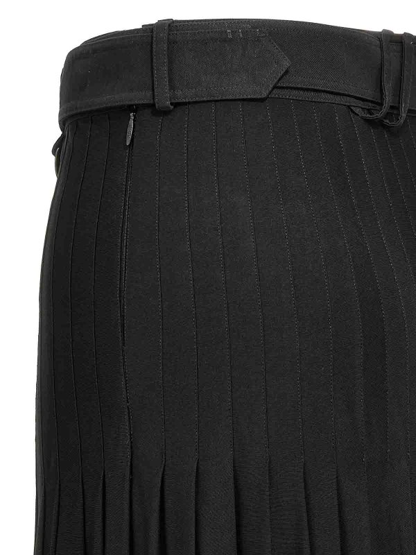 スカート Burberry SS25 Pleated skirt (8107609 BLACK) Burberry Pleated Skirt - Black - Women | 8107609 | thebs.com
