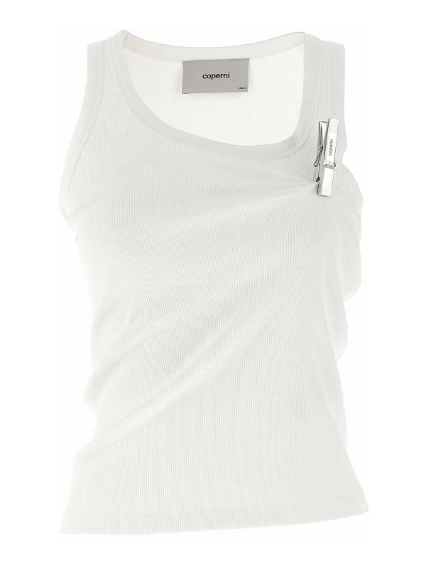 COPERNI: Tops y camisetas sin mangas - Top - Blanco