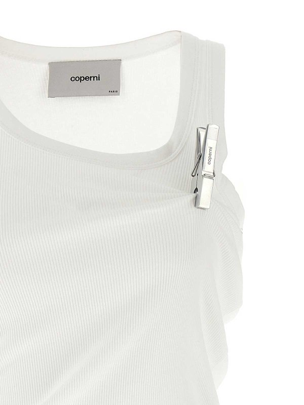 The Best Shops COPERNI: Tops y camisetas sin mangas - Top - Blanco