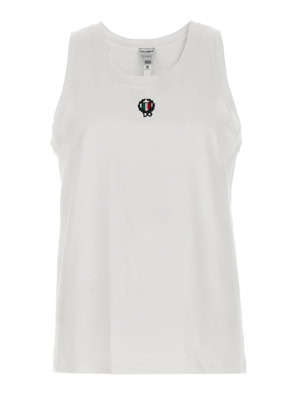 DOLCE & GABBANA: トップス＆タンクトップ - トップ/タンクトップ - 白