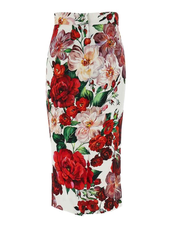 DOLCE & GABBANA: ニーレングススカート＆ミディ丈 online - 膝丈/ミディスカート - 白