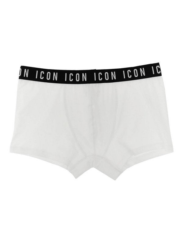 DSQUARED2: Bañadores y boxer de baño - Boxers De Baño - Blanco