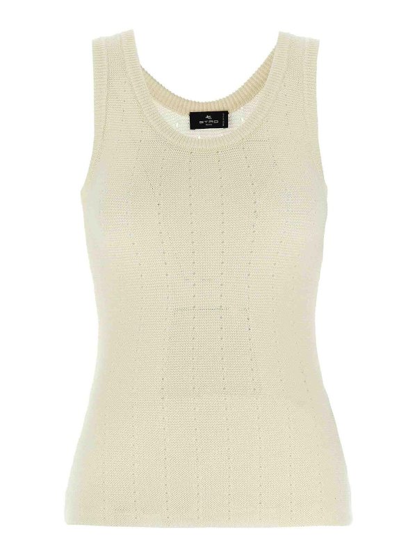 ETRO: Tops & Tank tops - Punched Top