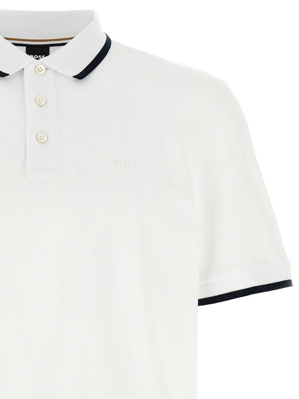 The Best Shops Hugo Boss: Poloshirts - Poloshirt - Weiß