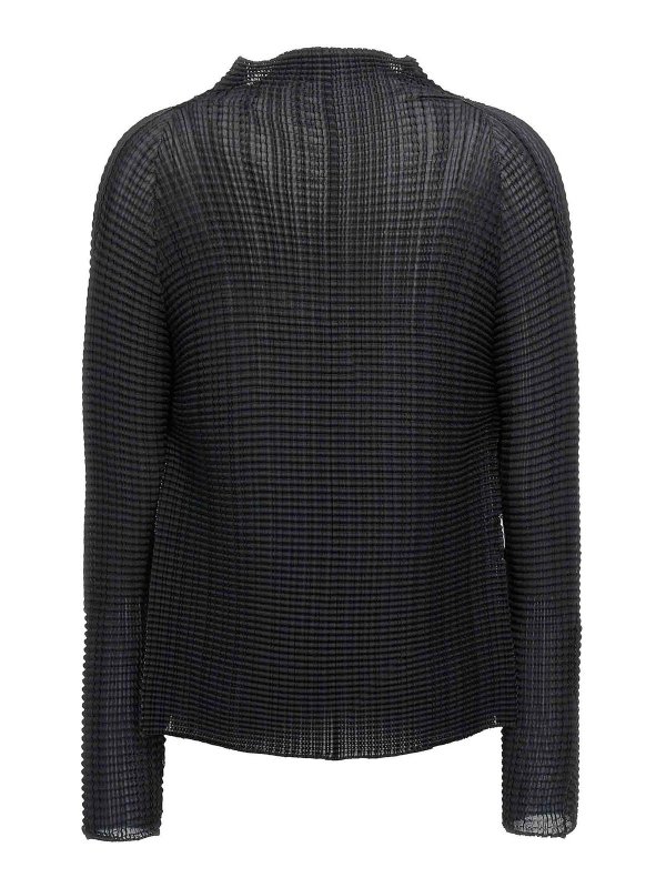 PLEATS PLEASE ISSEY MIYAKE: cardigans online - Wooly Pleats Cardigan
