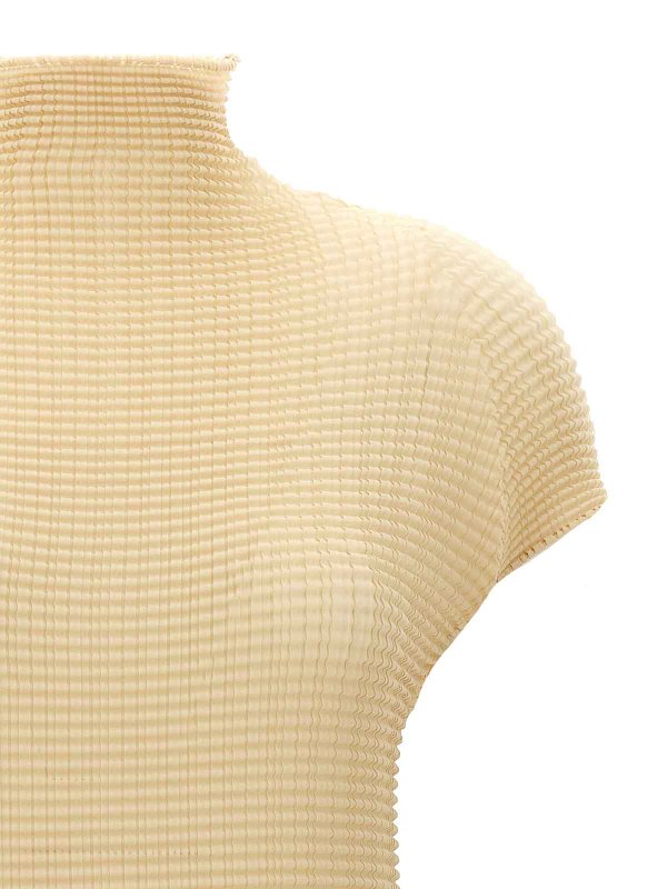 The Best Shops PLEATS PLEASE ISSEY MIYAKE: Tシャツ - Tシャツ - ベージュ