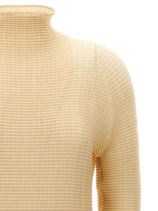 The Best Shops PLEATS PLEASE ISSEY MIYAKE: Blusen - Bluse - Beige