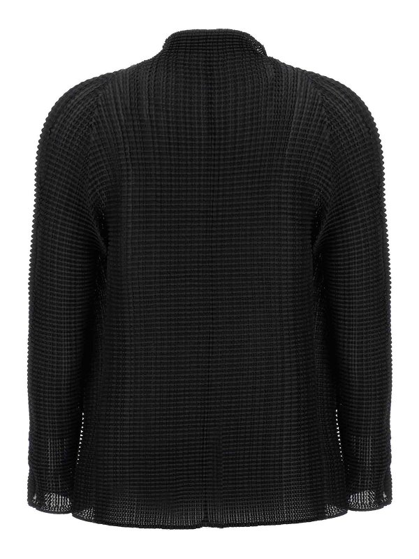 PLEATS PLEASE ISSEY MIYAKE: cardigans online - Wooly Pleats-56 Cardigan