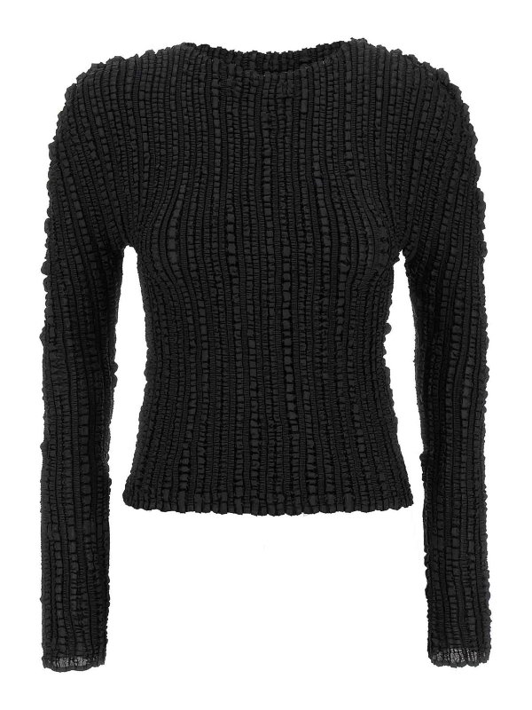 PLEATS PLEASE ISSEY MIYAKE: カーディガン - カーディガン - 黒