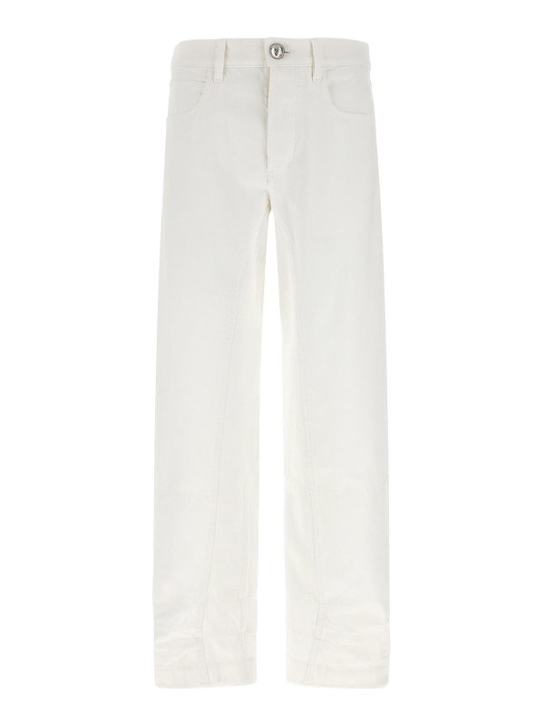 デニム・ジーパン JIL SANDER Women Denim Pants J04KA0115 J46463102 White Jil Sander Denim Jeans - White - Women | J04KA0115J46463102