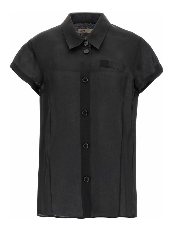 KHAITE: Chemises - Chemise - Noir