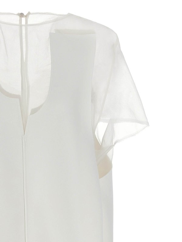 The Best Shops KHAITE: Knielange Kleider - Knielanges Kleid - Weiß