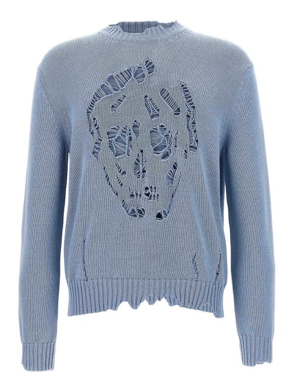 ALEXANDER MCQUEEN: crew necks - Skull Sweater