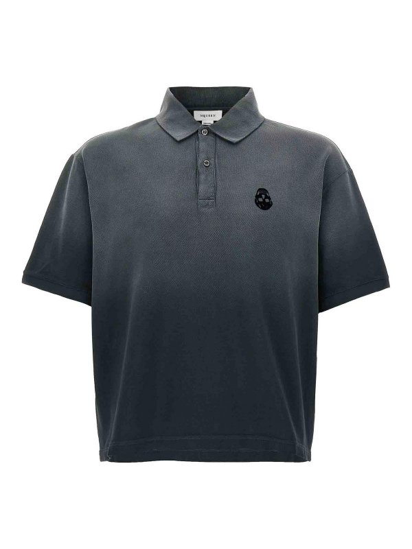 ALEXANDER MCQUEEN: Poloshirts - Poloshirt - Grau