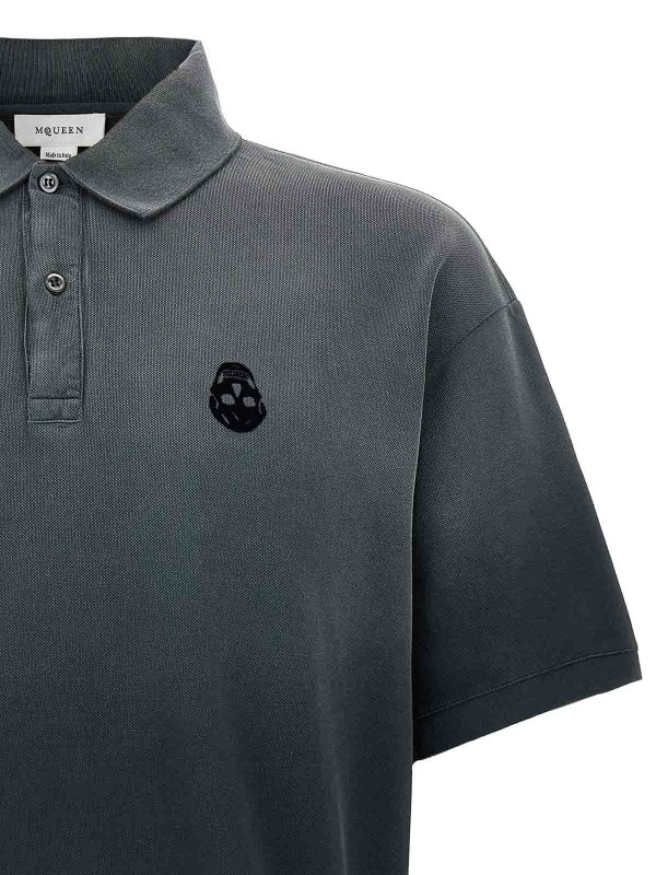 The Best Shops ALEXANDER MCQUEEN: Poloshirts - Poloshirt - Grau