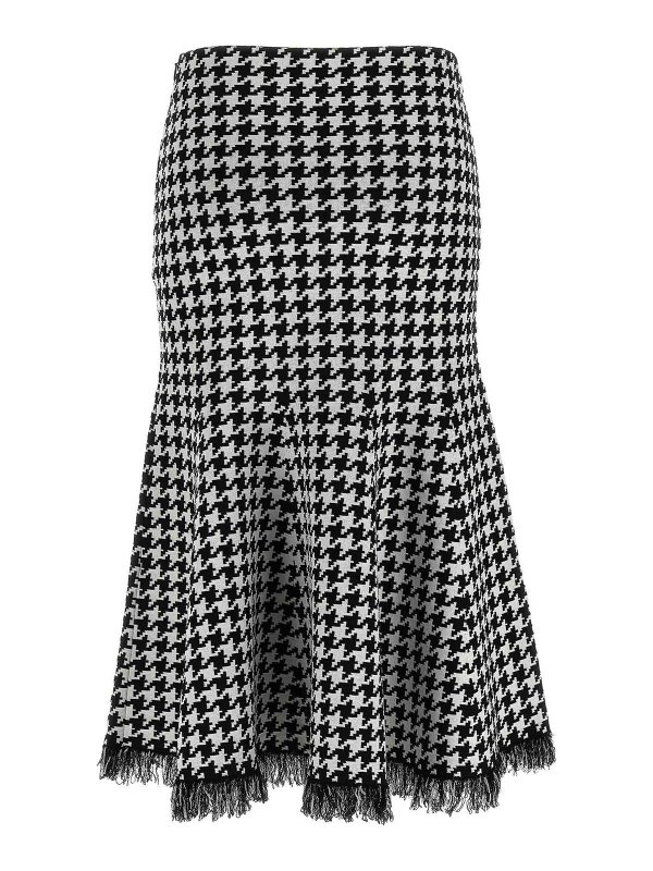 ALEXANDER MCQUEEN: Jupes midi et au genou online - Jupe Midi - Blanc