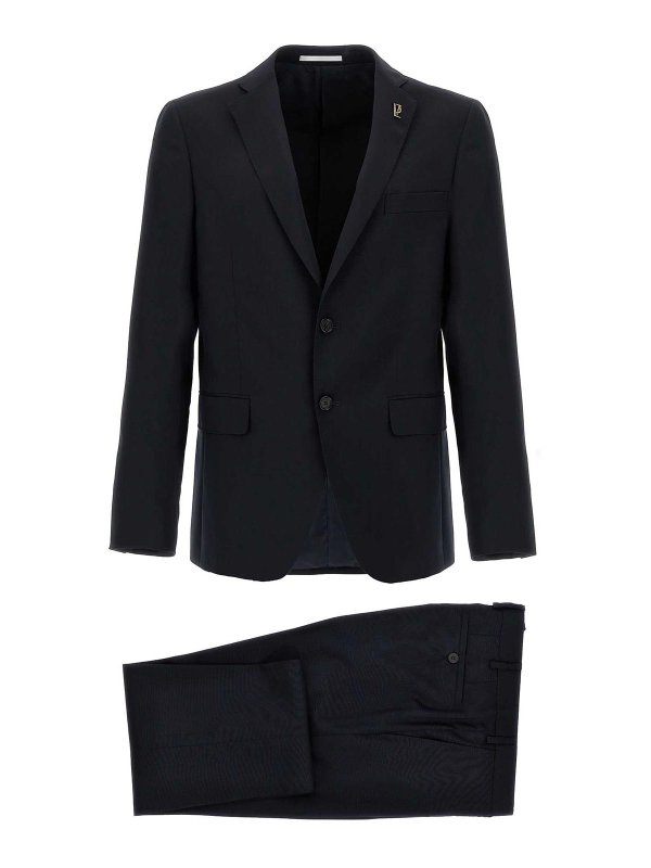 PAL ZILERI: フォーマルスーツ - 膝丈ドレス - ブルー