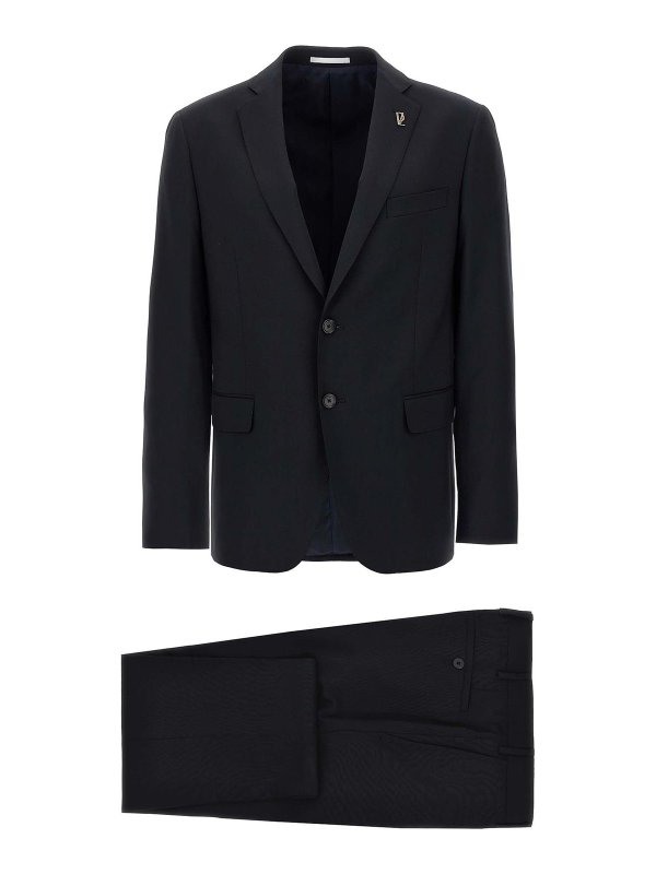 PAL ZILERI: フォーマルスーツ - 膝丈ドレス - ブルー