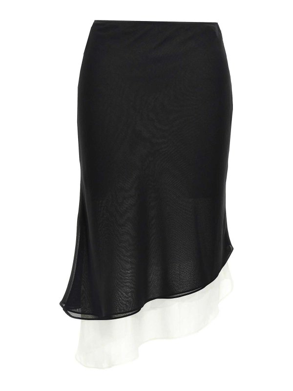 ROTATE Birger Christensen: Knee length skirts & Midi - Two Layer Skirt