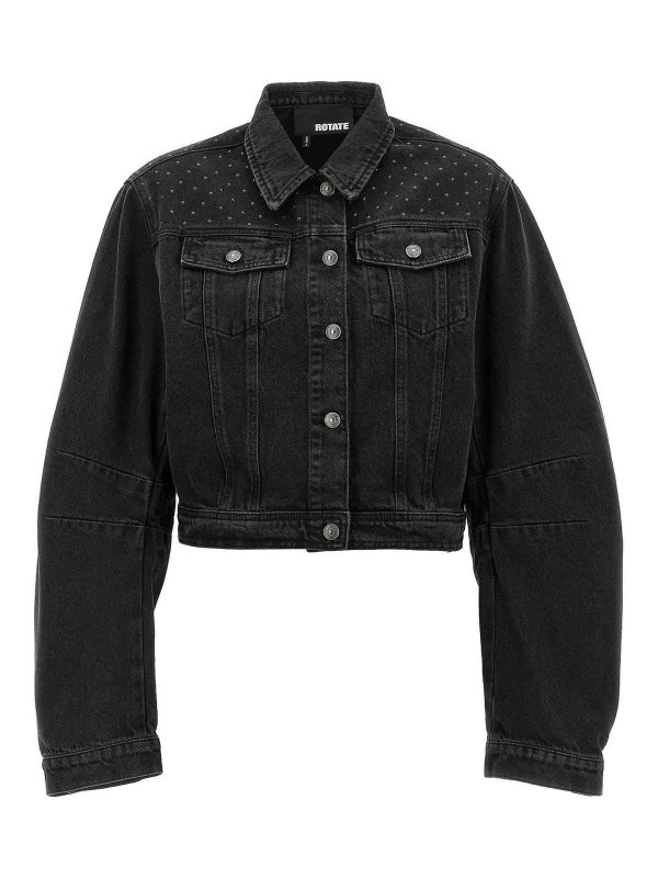 ROTATE Birger Christensen: blazers - Denim Oversized Jacket