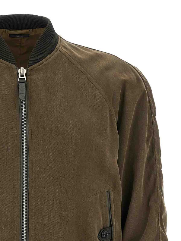 The Best Shops TOM FORD: blazers - Gabardine Fluid Bomber Jacket