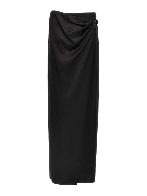 スカート TOM FORD SS25 'Wrap' skirt (GC5799FAX1512 LB999) Tom Ford Wrap Skirt - Black - Women | GC5799FAX1512LB999