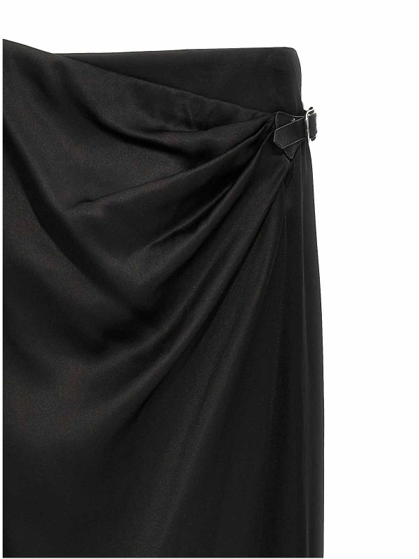 スカート TOM FORD SS25 'Wrap' skirt (GC5799FAX1512 LB999) Tom Ford Wrap Skirt - Black - Women | GC5799FAX1512LB999