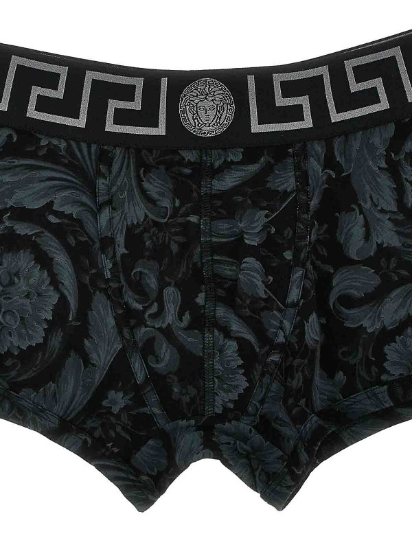 VERSACE: Shorts de bain online - Short De Bain - Noir